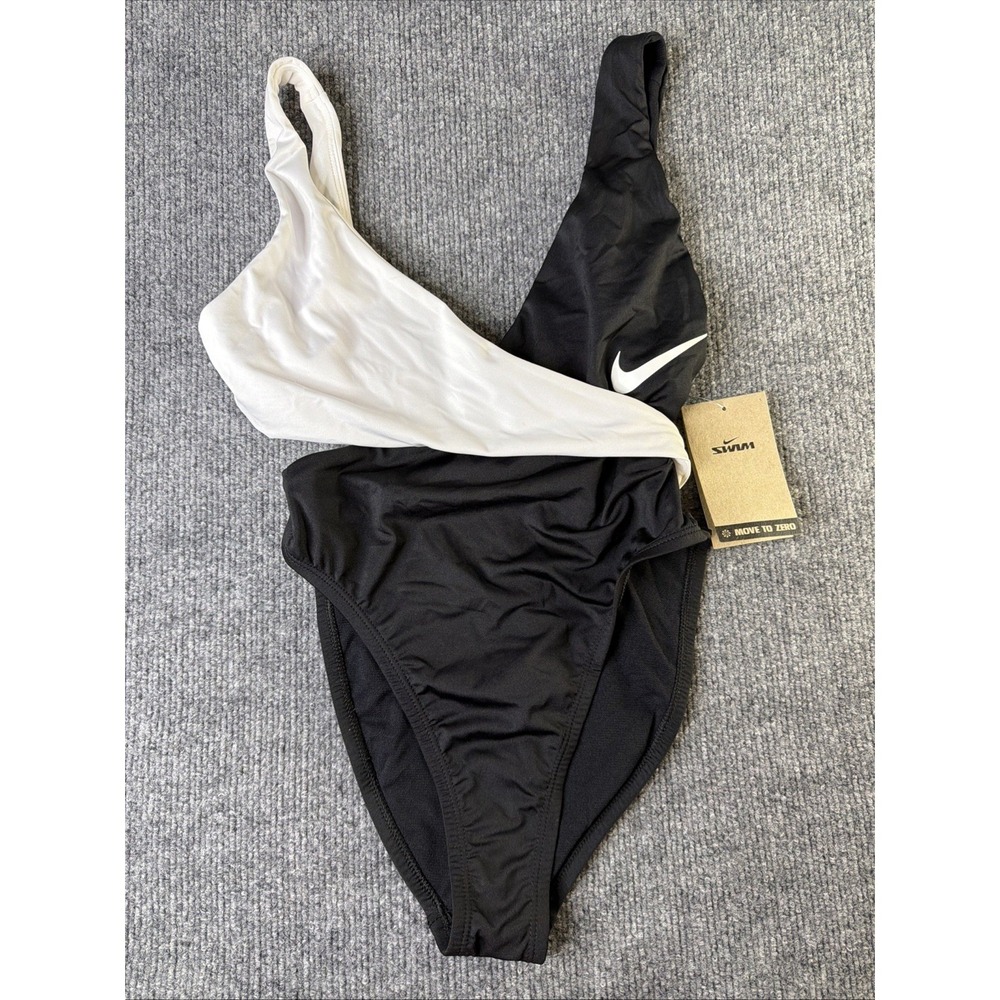 Nike Colorblock Crossover One‎ Piece Swimsuit Women's Size Small NESSC258-001